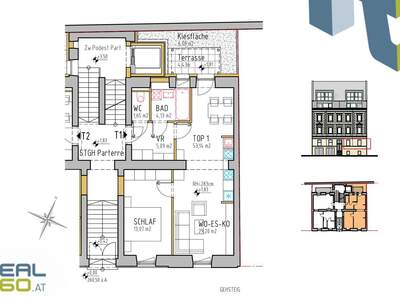 Terrassenwohnung kaufen in 4020 Linz (Bild 3)