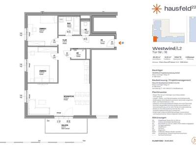 Wohnung mit Balkon mieten in 1220 Wien (Bild 1)