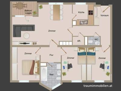 Wohnung mit Balkon kaufen in 9500 Villach (Bild 2)
