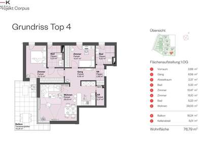 Wohnung mit Balkon kaufen in 5082 Grödig (Bild 2)