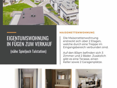 Eigentumswohnung provisionsfrei in 6263 Fügen