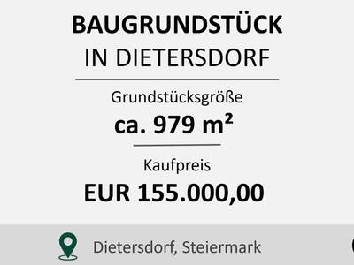 Grundstück kaufen in 8142 Dietersdorf
