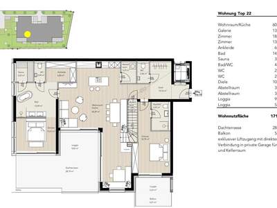 Wohnung mit Balkon kaufen in 8970 Schladming (Bild 4)