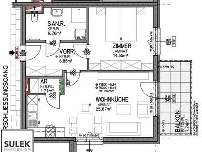 Wohnung mit Balkon in 7000 Eisenstadt (Bild 2)