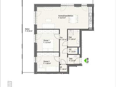 Wohnung mit Balkon mieten in 8020 Graz (Bild 2)