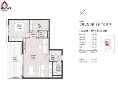 Wohnung mit Balkon kaufen in 5020 Salzburg (Bild 3)