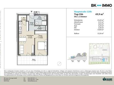 Wohnung mit Balkon kaufen in 8301 Laßnitzhöhe (Bild 5)