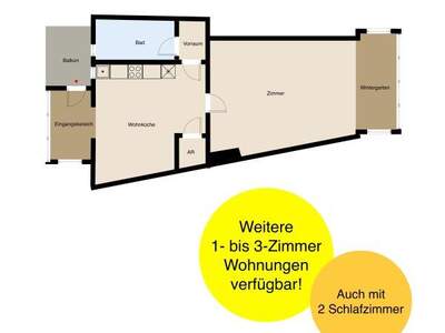 Terrassenwohnung mieten in 8010 Graz (Bild 2)