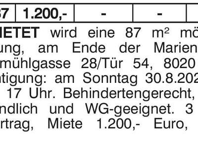 Mietwohnung in 8020 Graz