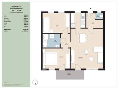 Wohnung mieten in 8380 Jennersdorf