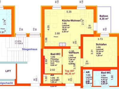 Wohnung mit Balkon mieten in 4910 Ried (Bild 5)
