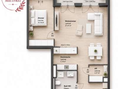 Apartment provisionsfrei mieten in 8020 Steiermark