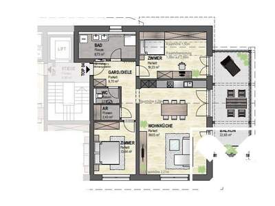 Wohnung mit Balkon kaufen in 4813 Altmünster (Bild 4)