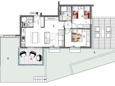 Wohnung mit Balkon kaufen in 22202 Primošten (Bild 5)