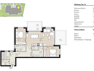 Wohnung mit Balkon kaufen in 8970 Schladming (Bild 3)