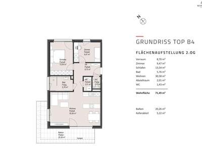 Wohnung mit Balkon kaufen in 5161 Elixhausen (Bild 3)