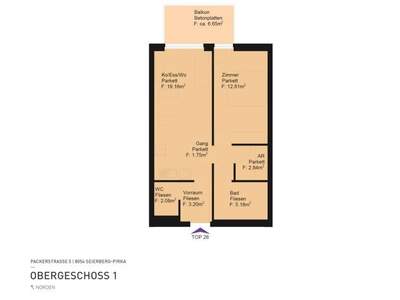 Terrassenwohnung mieten in 8054 Pirka (Bild 1)