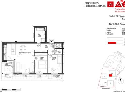 Wohnung mit Balkon kaufen in 4623 Gunskirchen (Bild 4)