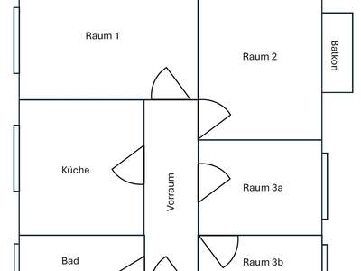 Altbauwohnung mit Balkon mieten in 8010 Graz (Bild 2)