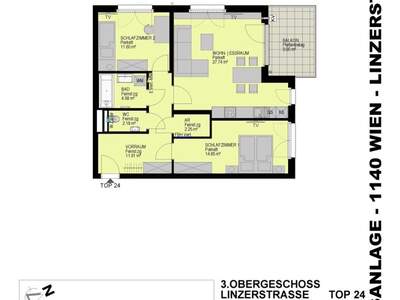 Wohnung mit Balkon kaufen in 1140 Wien (Bild 2)