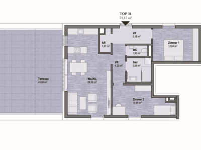 Terrassenwohnung kaufen in 8010 Graz Geidorf