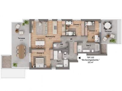 Terrassenwohnung kaufen in 1210 Wien (Bild 1)