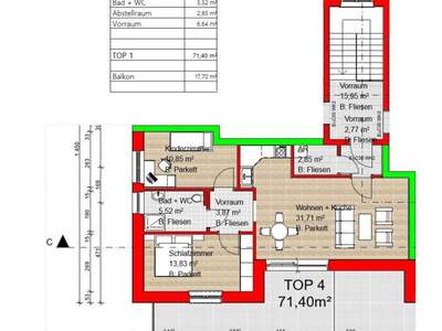 Wohnung mit Balkon kaufen in 5233 Pischelsdorf (Bild 3)