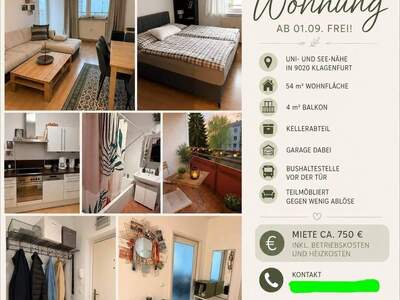 Wohnung provisionsfrei mieten in 9020 Klagenfurt
