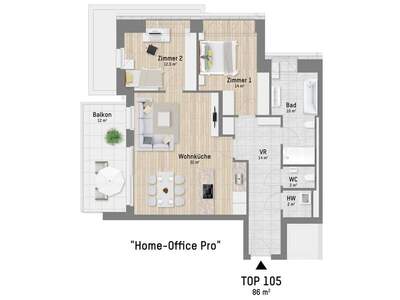 Terrassenwohnung kaufen in 1220 Wien (Bild 1)