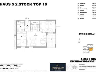 Wohnung mit Balkon mieten in 8041 Graz
