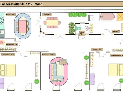 Terrassenwohnung mieten in 1120 Wien (Bild 2)