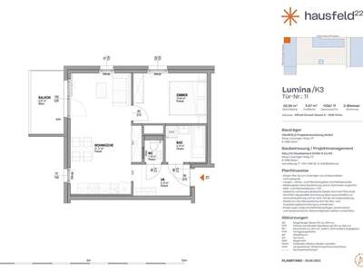 Wohnung mit Balkon mieten in 1220 Wien (Bild 1)