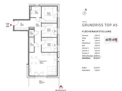 Wohnung mit Balkon kaufen in 5202 Neumarkt (Bild 4)