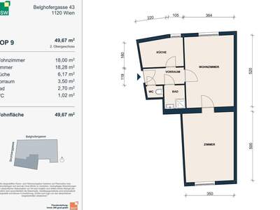 Mietwohnung in 1120 Wien (Bild 2)