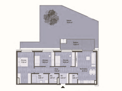 Terrassenwohnung kaufen in 8020 Graz Gries