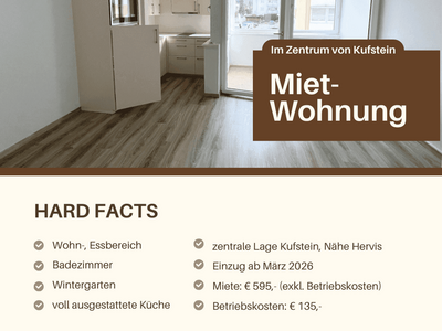 Wohnung provisionsfrei mieten in 6330 Kufstein