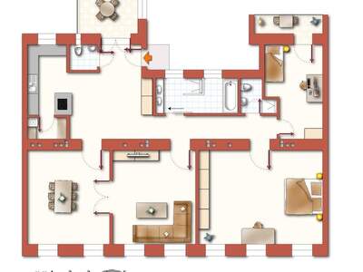 Terrassenwohnung mieten in 1090 Wien (Bild 2)