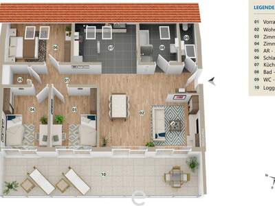 Eigentumswohnung in 4600 Schleißheim (Bild 2)