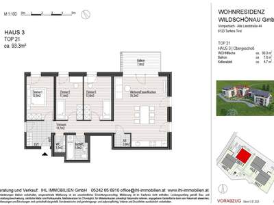 Wohnung mit Balkon kaufen in 6311 Oberau (Bild 3)