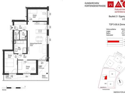 Wohnung mit Balkon kaufen in 4623 Gunskirchen (Bild 4)