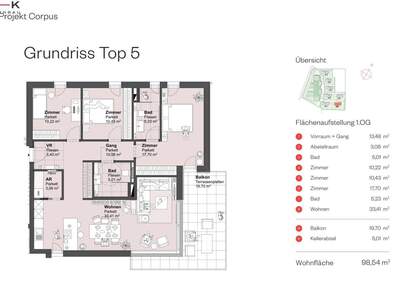 Wohnung mit Balkon kaufen in 5082 Grödig (Bild 3)