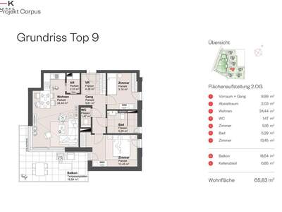 Wohnung mit Balkon kaufen in 5082 Grödig (Bild 2)