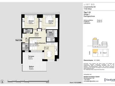 Terrassenwohnung kaufen in 1140 Wien (Bild 3)