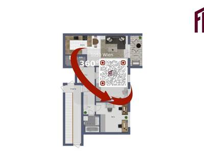 Wohnung mit Balkon mieten in 1050 Wien (Bild 1)