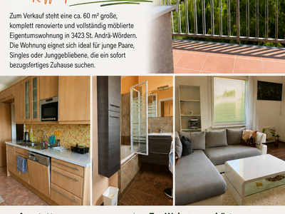 Altbauwohnung mit Balkon kaufen in 3423 St. Andrä (Bild 1)