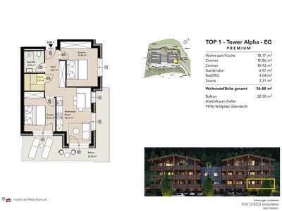 Terrassenwohnung kaufen in 8970 Schladming (Bild 3)