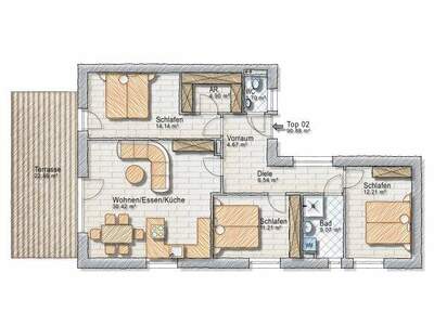 Terrassenwohnung kaufen in 8041 Graz (Bild 4)