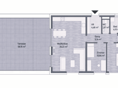 Terrassenwohnung kaufen in 8010 Graz Jakomini
