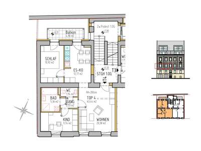 Terrassenwohnung kaufen in 4020 Linz (Bild 2)