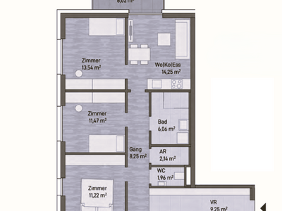 Terrassenwohnung kaufen in 8020 Graz Gries